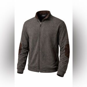 Turtleson 100% Extra Fine Merino Wool Jacket Mens 2XL Gray Full Zip Golf